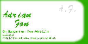 adrian fon business card